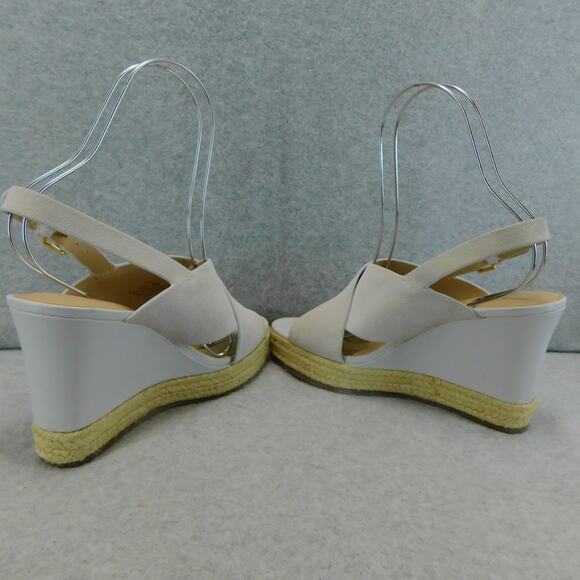 H by Halston Slingback Wedges Stella Parchment Shoes - Size 9M - Picture 7 of 9